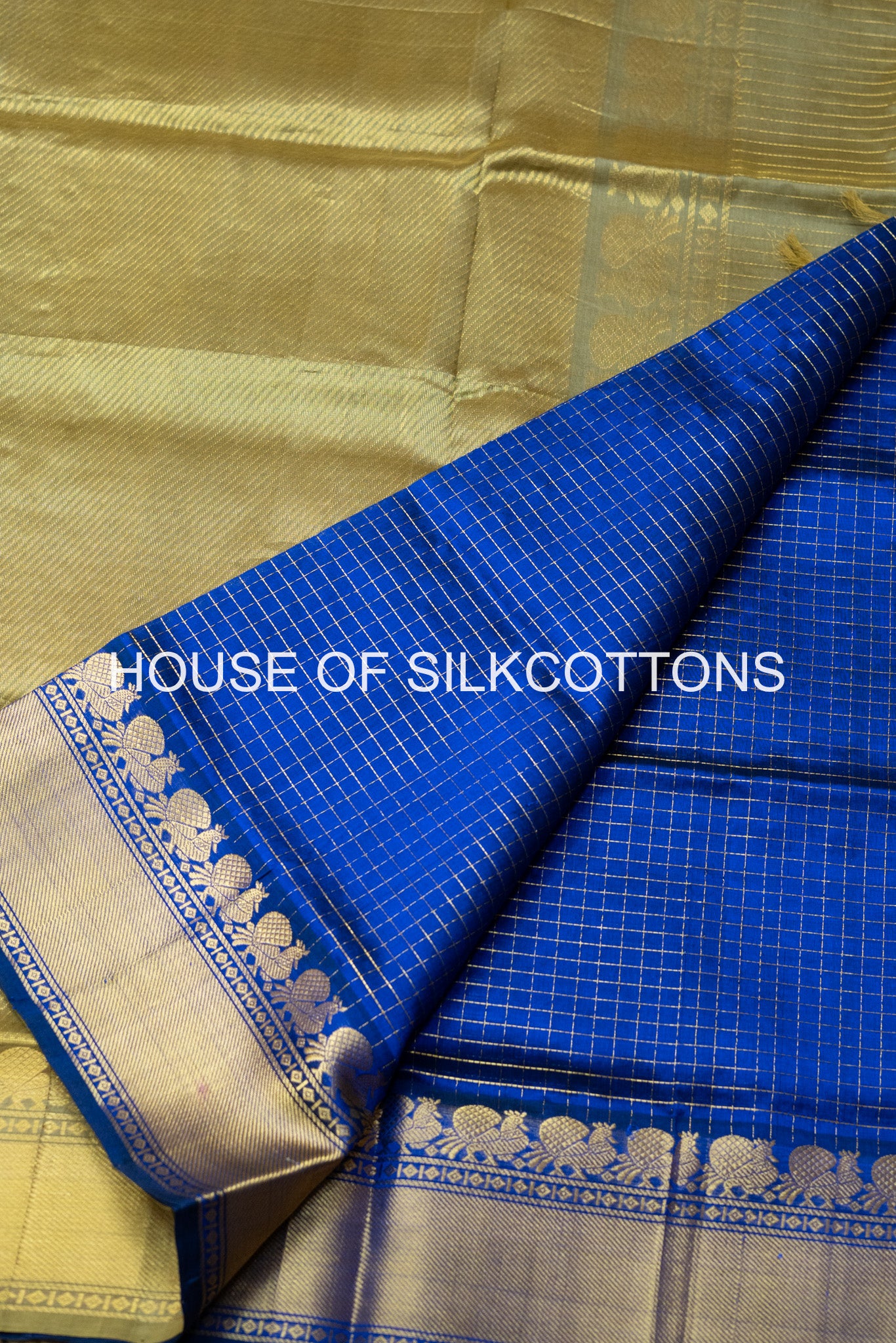 Zari Checks Silkcotton