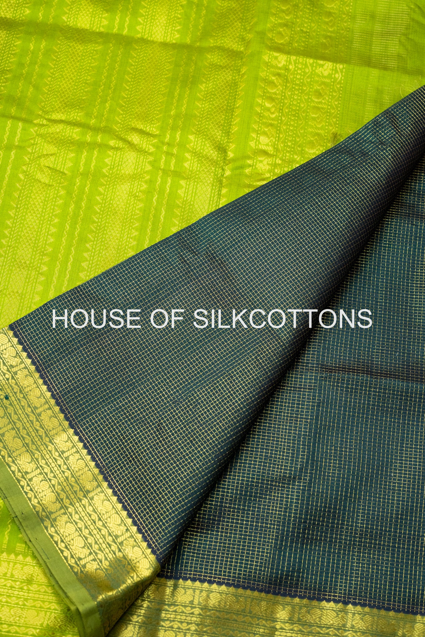 Zari Checks Silkcotton