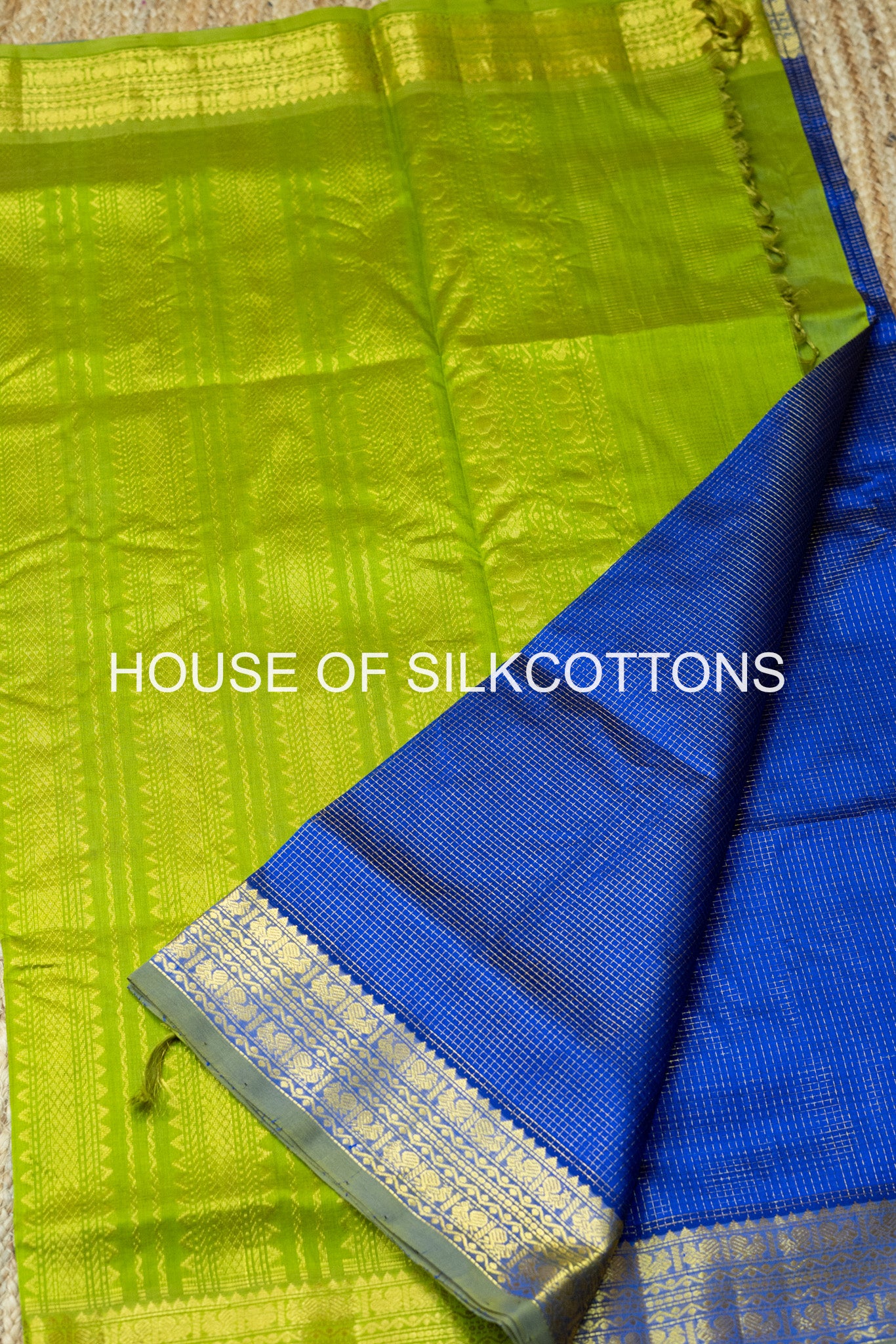 Zari Checks Silkcotton