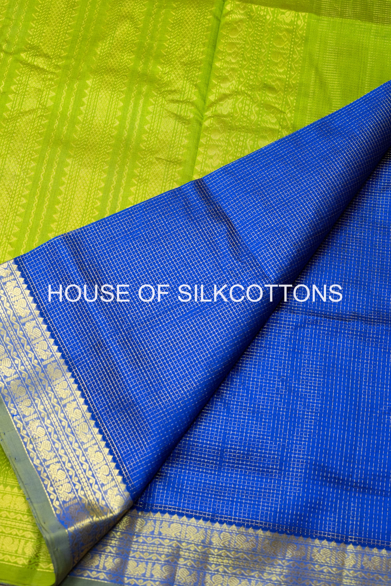 Zari Checks Silkcotton