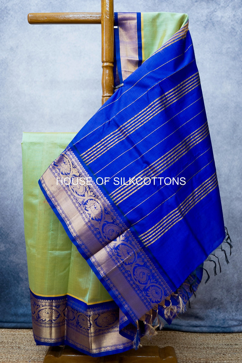 Kanchi Korvai border Silkcotton