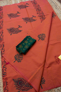 Cotton Block Print Sarees