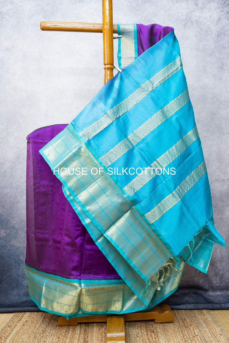 Kanchi Korvai border Silkcotton