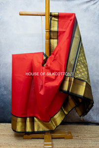 Korvai Border Plain Silkcotton