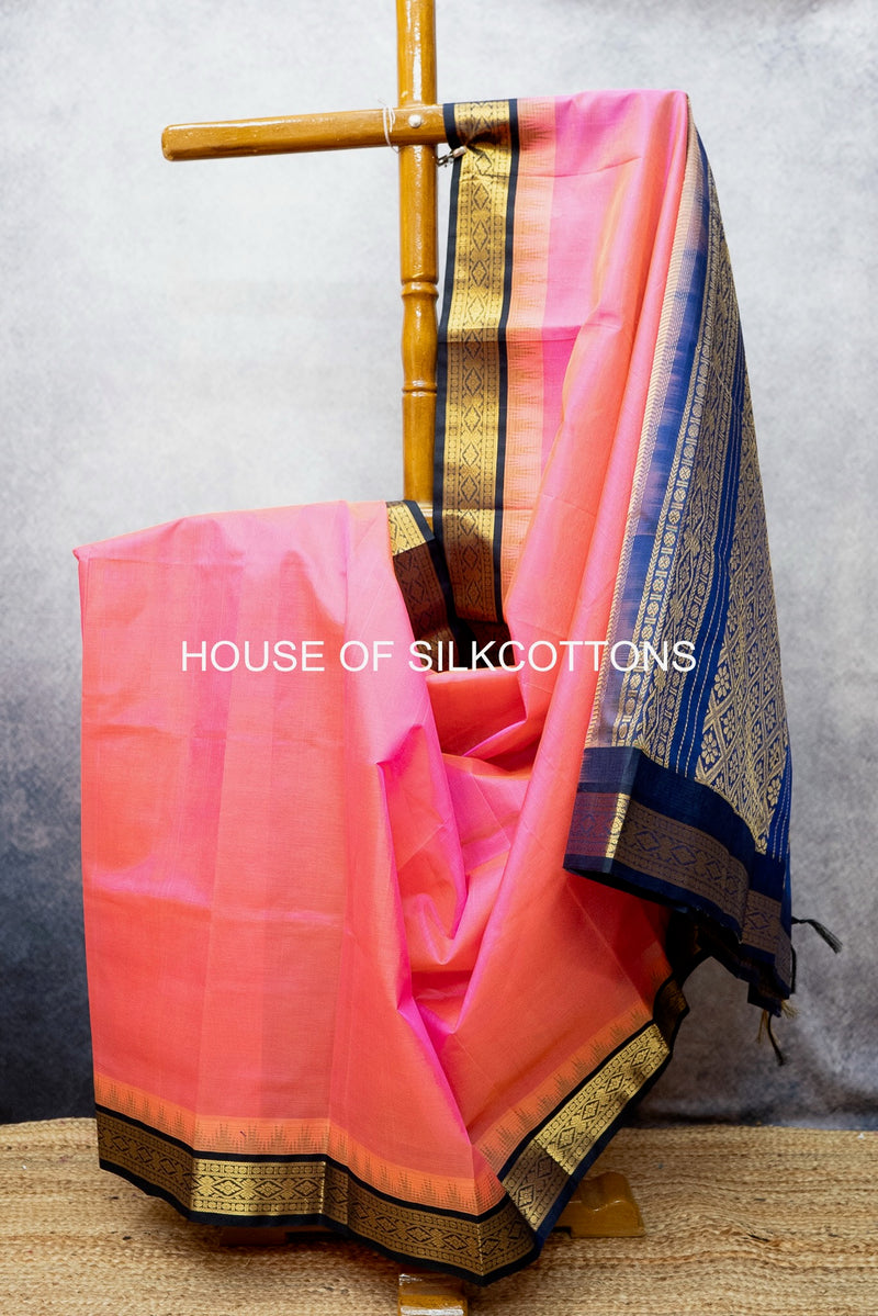 Temple Border Korvai Silkcotton