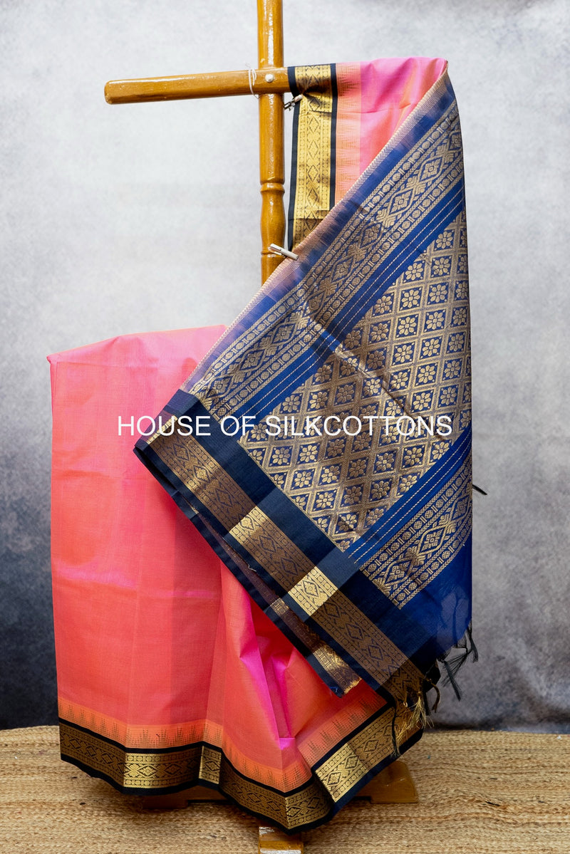 Temple Border Korvai Silkcotton