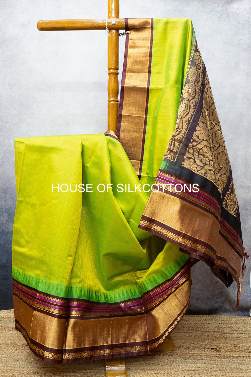Korvai Zari checks Silkcotton