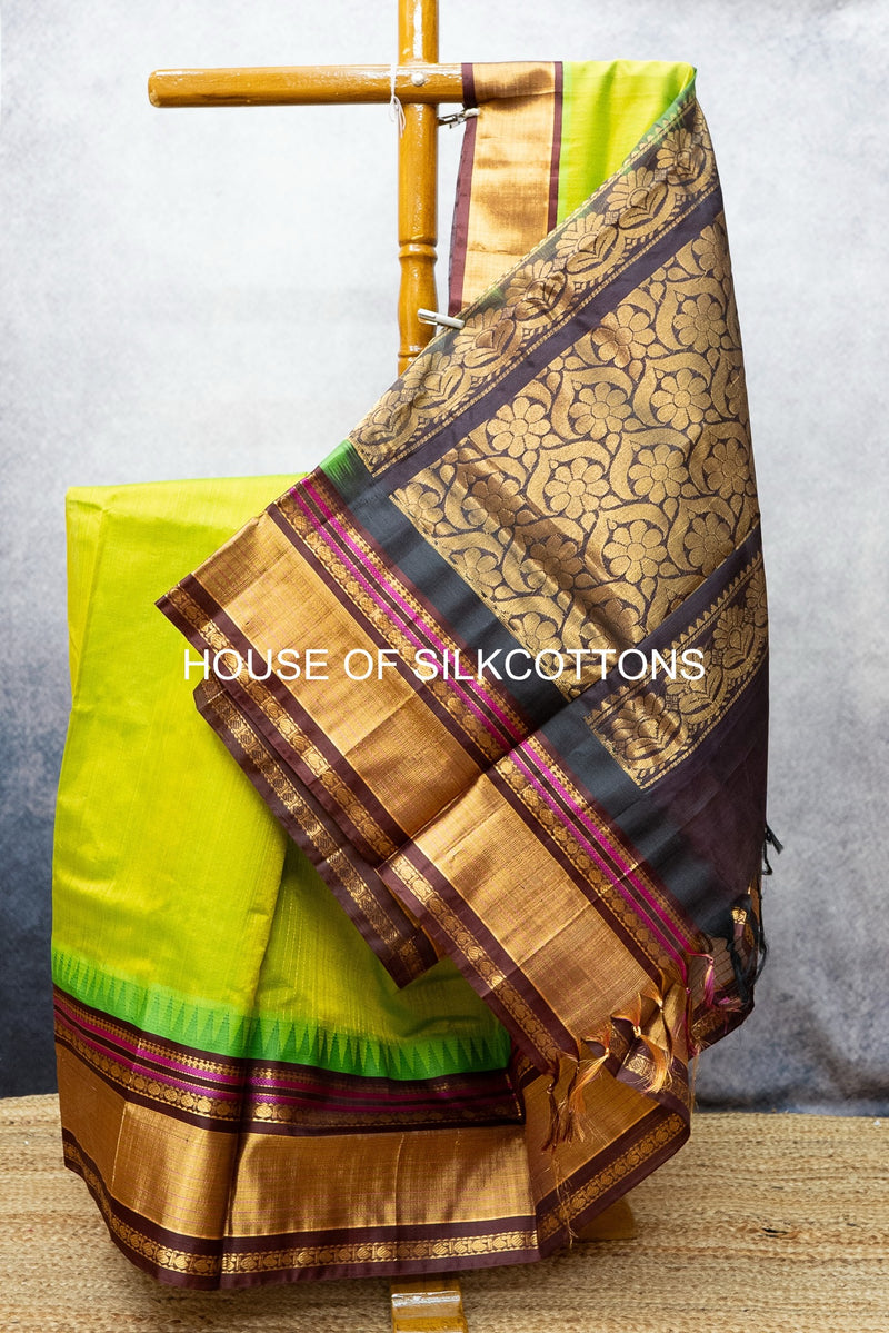 Korvai Zari checks Silkcotton