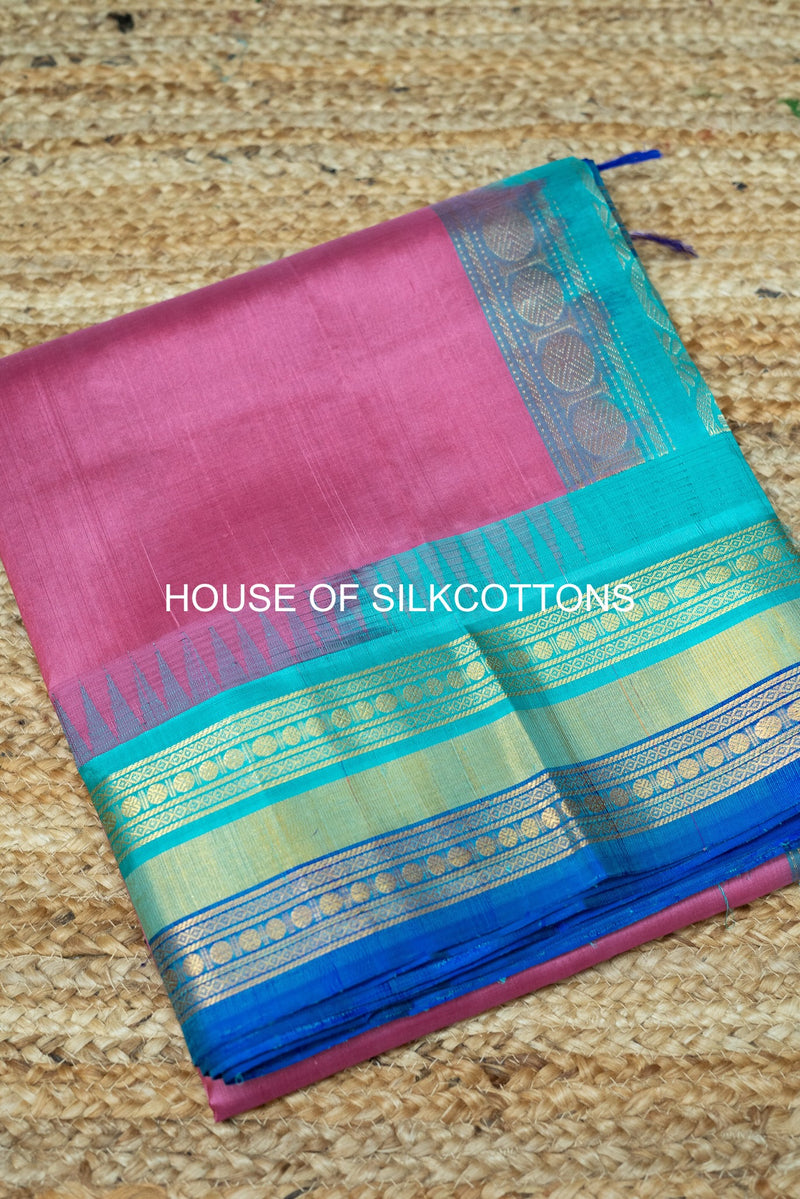 Temple Border Korvai Silkcotton