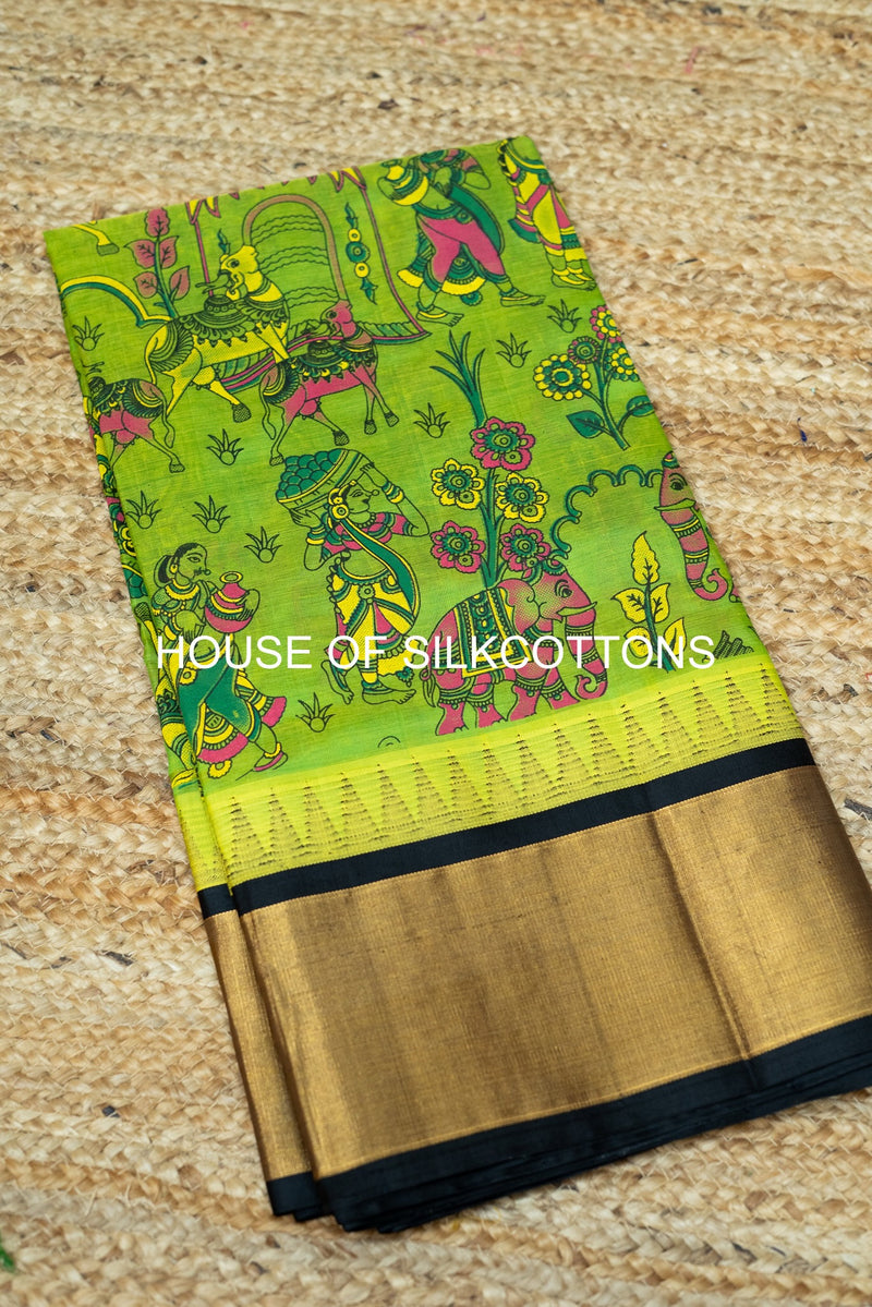 Printed Korvai silkcotton