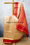 Korvai Border Plain Silkcotton