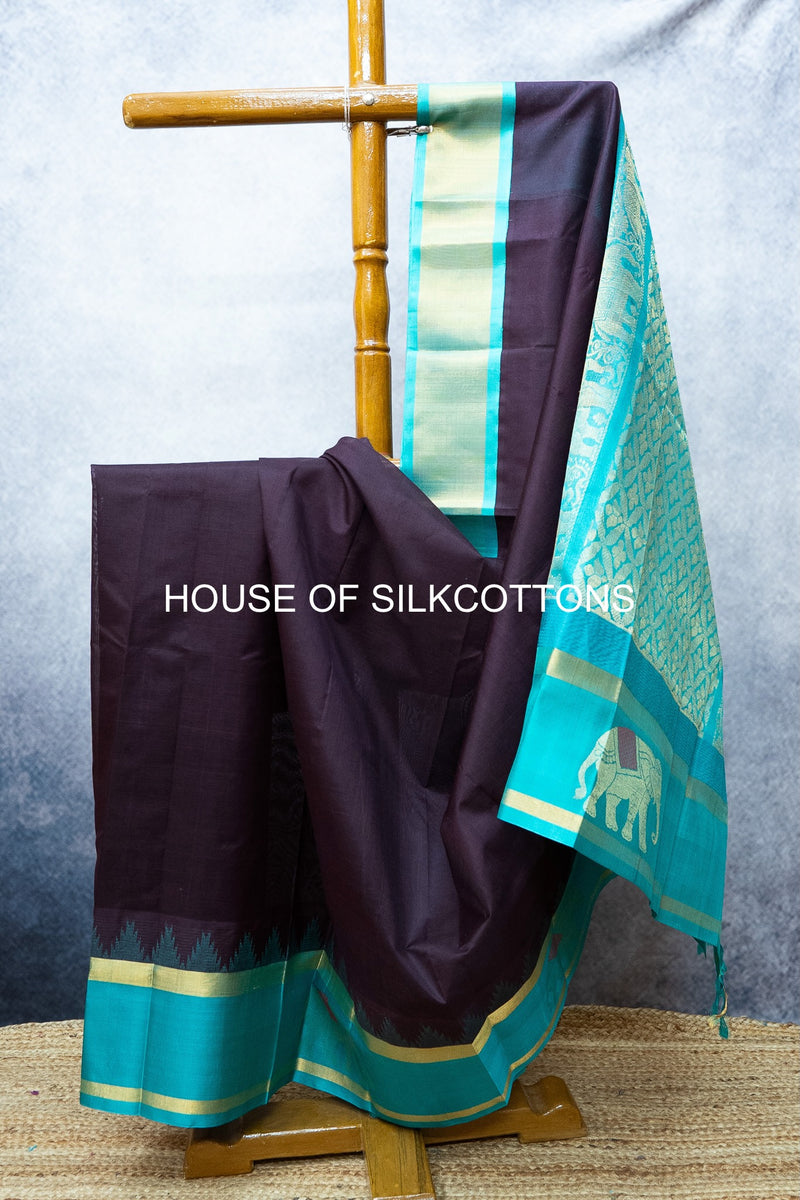 ELEPHANT BORDER KORVAI SILKCOTTON