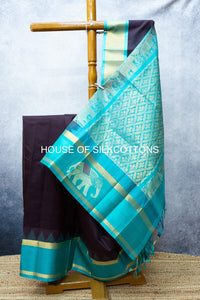 ELEPHANT BORDER KORVAI SILKCOTTON