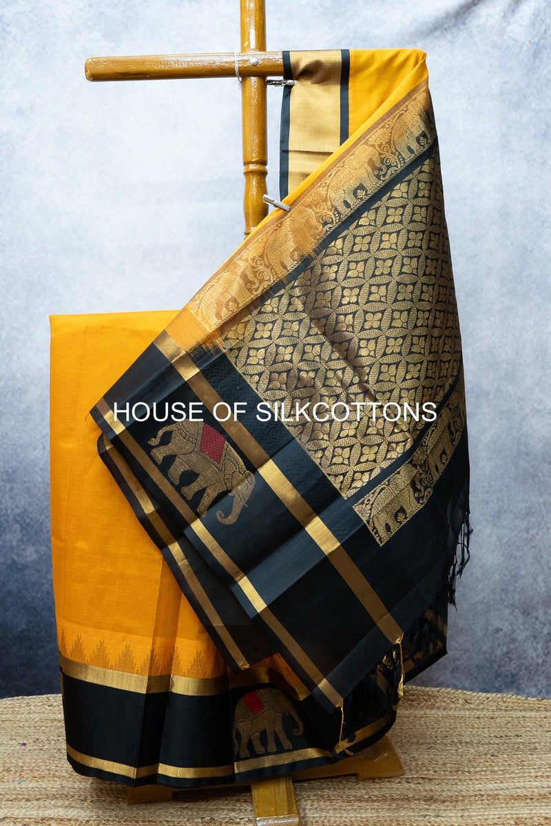ELEPHANT BORDER KORVAI SILKCOTTON