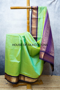 Korvai Border Plain Silkcotton