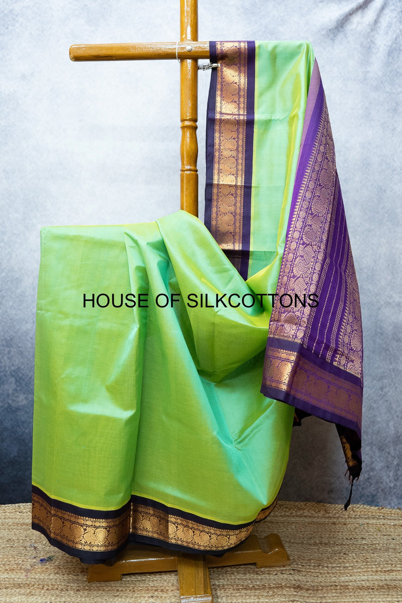 Korvai Border Plain Silkcotton