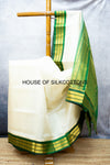 Korvai Border Plain Silkcotton