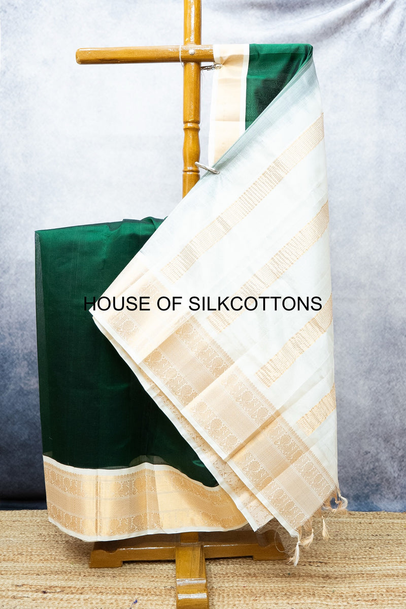 Kanchi Korvai border Silkcotton