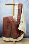 Korvai Zari Checks  silkcotton