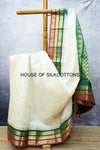 Temple Border Korvai Silkcotton