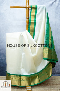Kanchi Korvai border Silkcotton