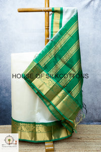 Kanchi Korvai border Silkcotton