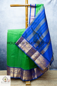 Kanchi Korvai border Silkcotton