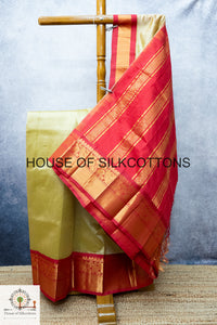 Kanchi Korvai border Silkcotton