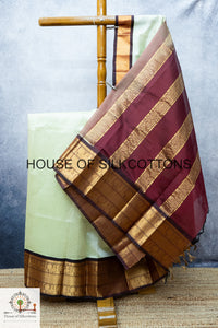Kanchi Korvai border Silkcotton