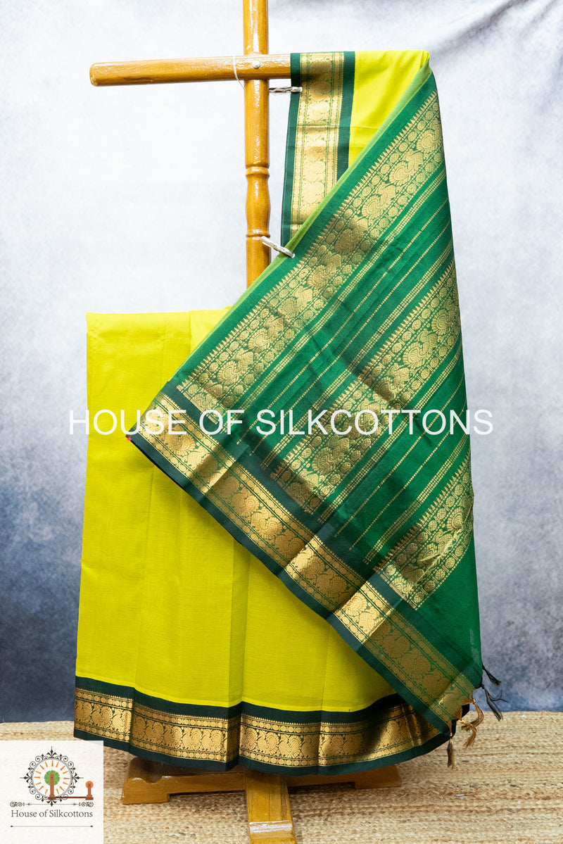 Korvai Border Plain Silkcotton