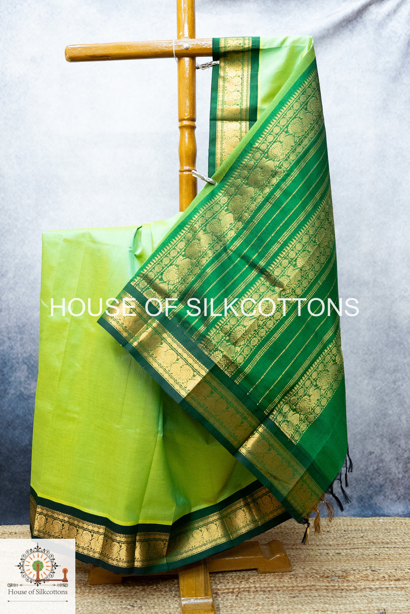Korvai Border Plain Silkcotton