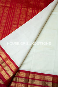 Korvai Border Plain Silkcotton
