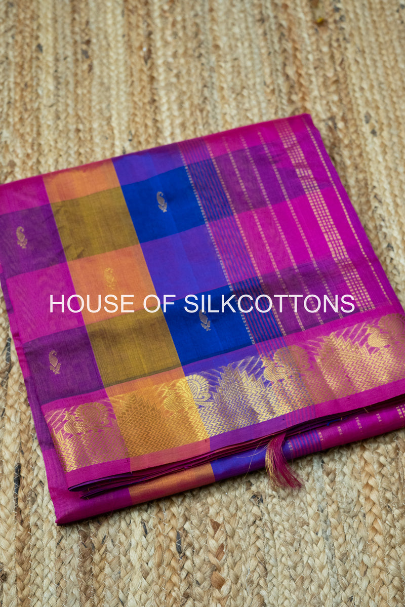 Paalum Pazhamum Checks Madisar Silkcotton