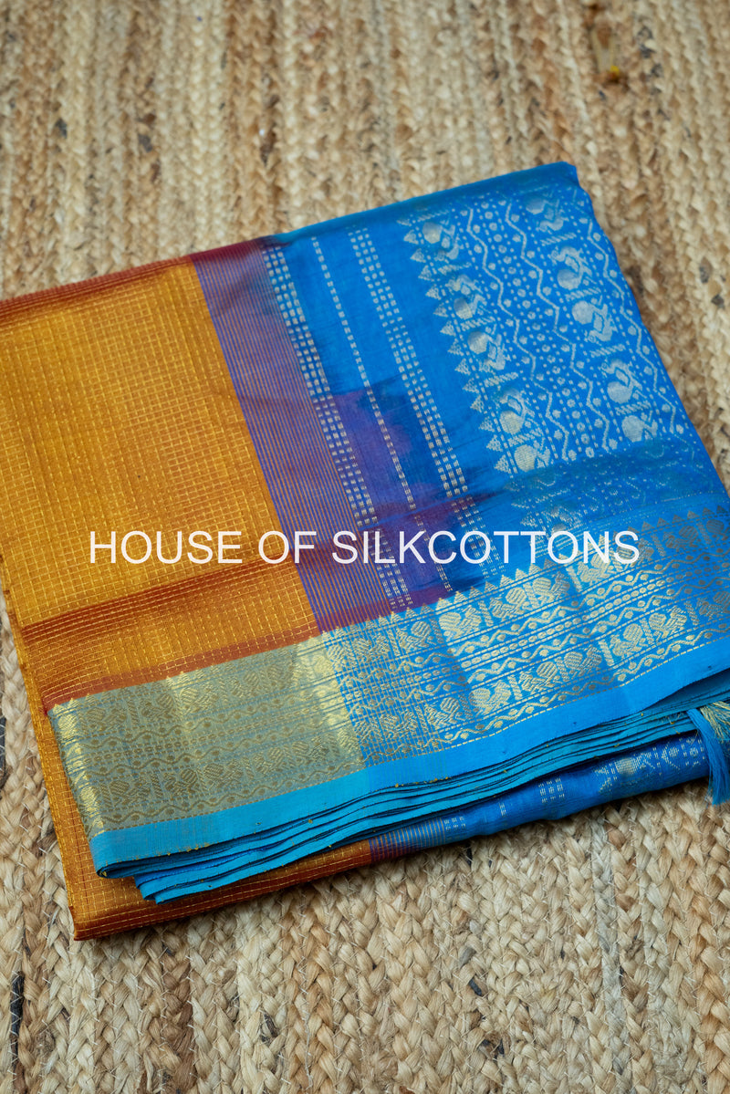 Zari Checks Madisar Silkcotton