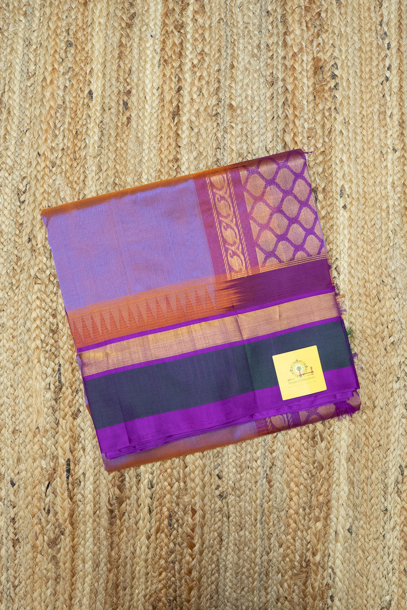 Korvai Border Plain Silkcotton