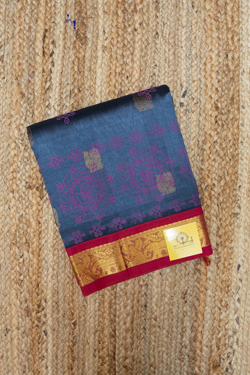 Printed Korvai silkcotton