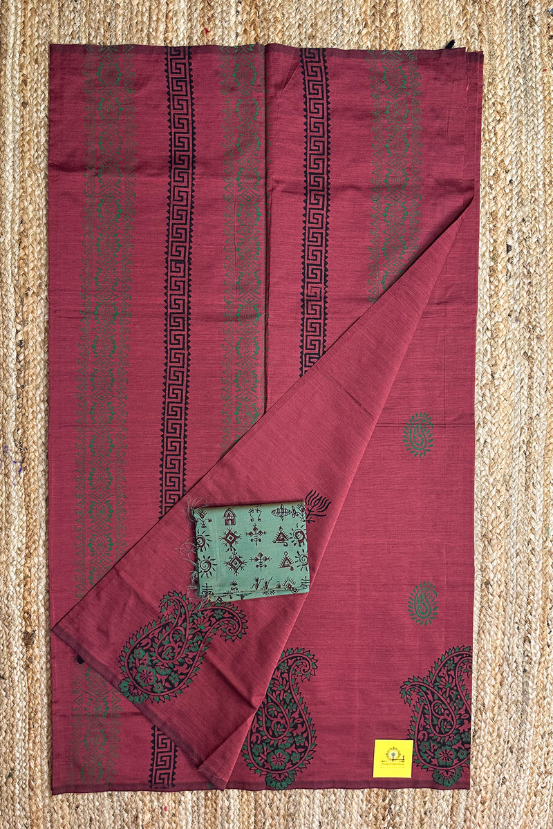 Cotton Block Print Sarees