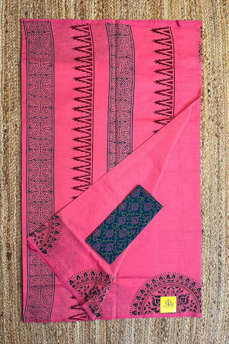 Cotton Block Print Sarees