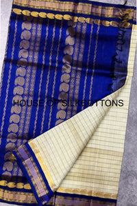 Korvai Thread Checks silk cotton