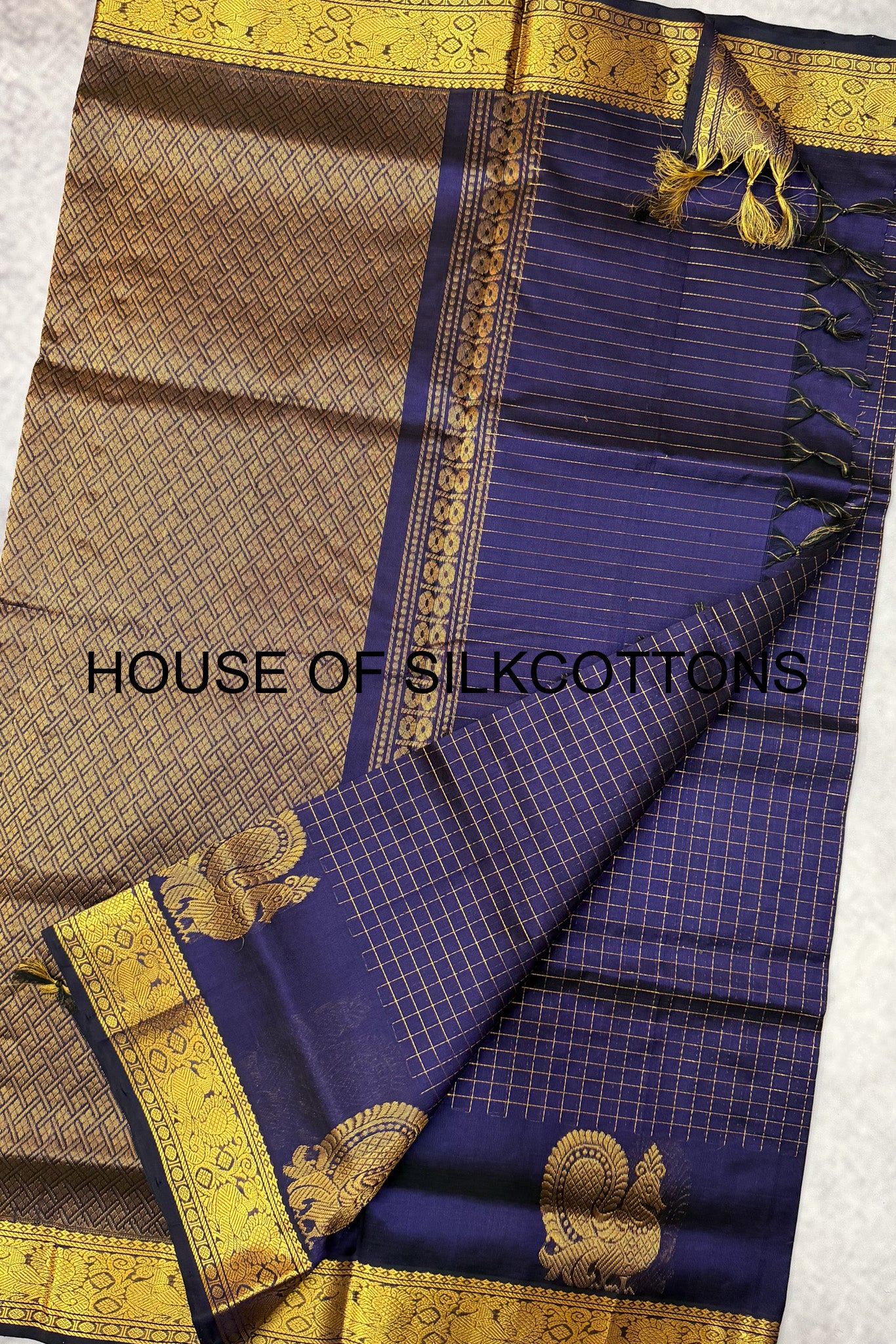 Zari Checks Silkcotton