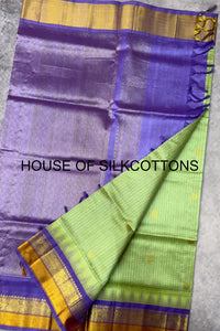 Korvai Thread Checks silk cotton