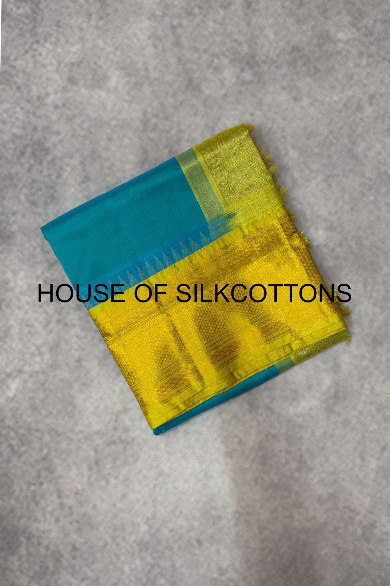 Contemporary Kanchi Temple Border Korvai Silkcotton