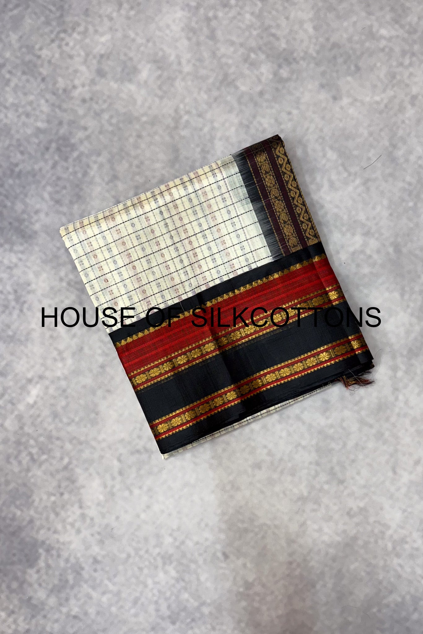 Lakshadeepam Korvai Border silkcotton
