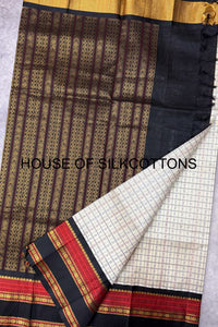 Lakshadeepam Korvai Border silkcotton
