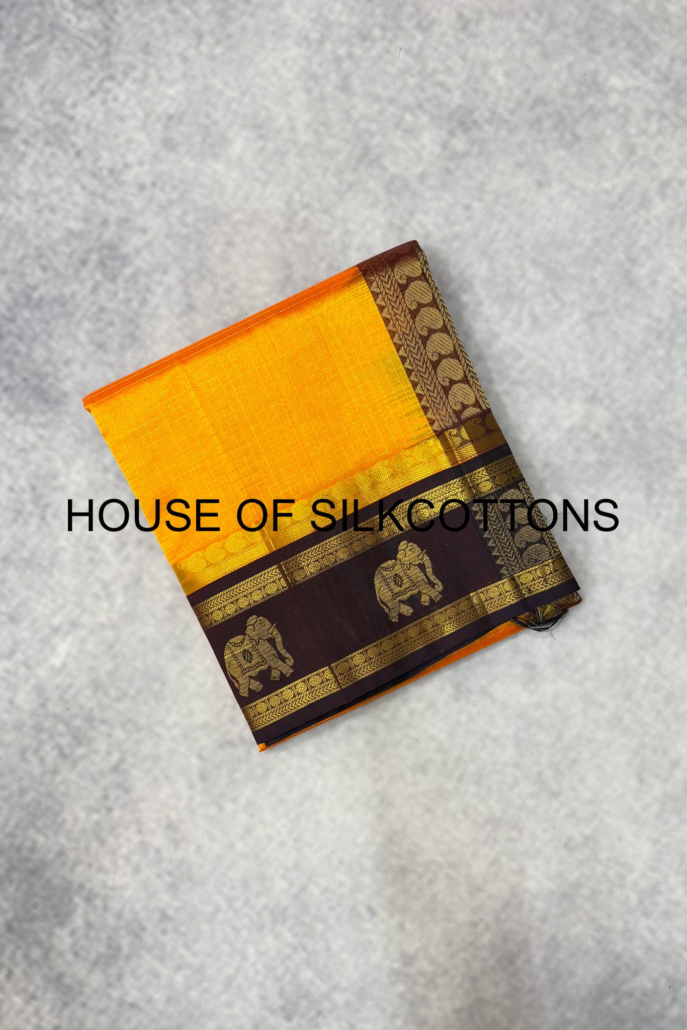 Korvai Zari Checks Silkcoton