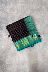 Korvai Zari checks Silkcotton
