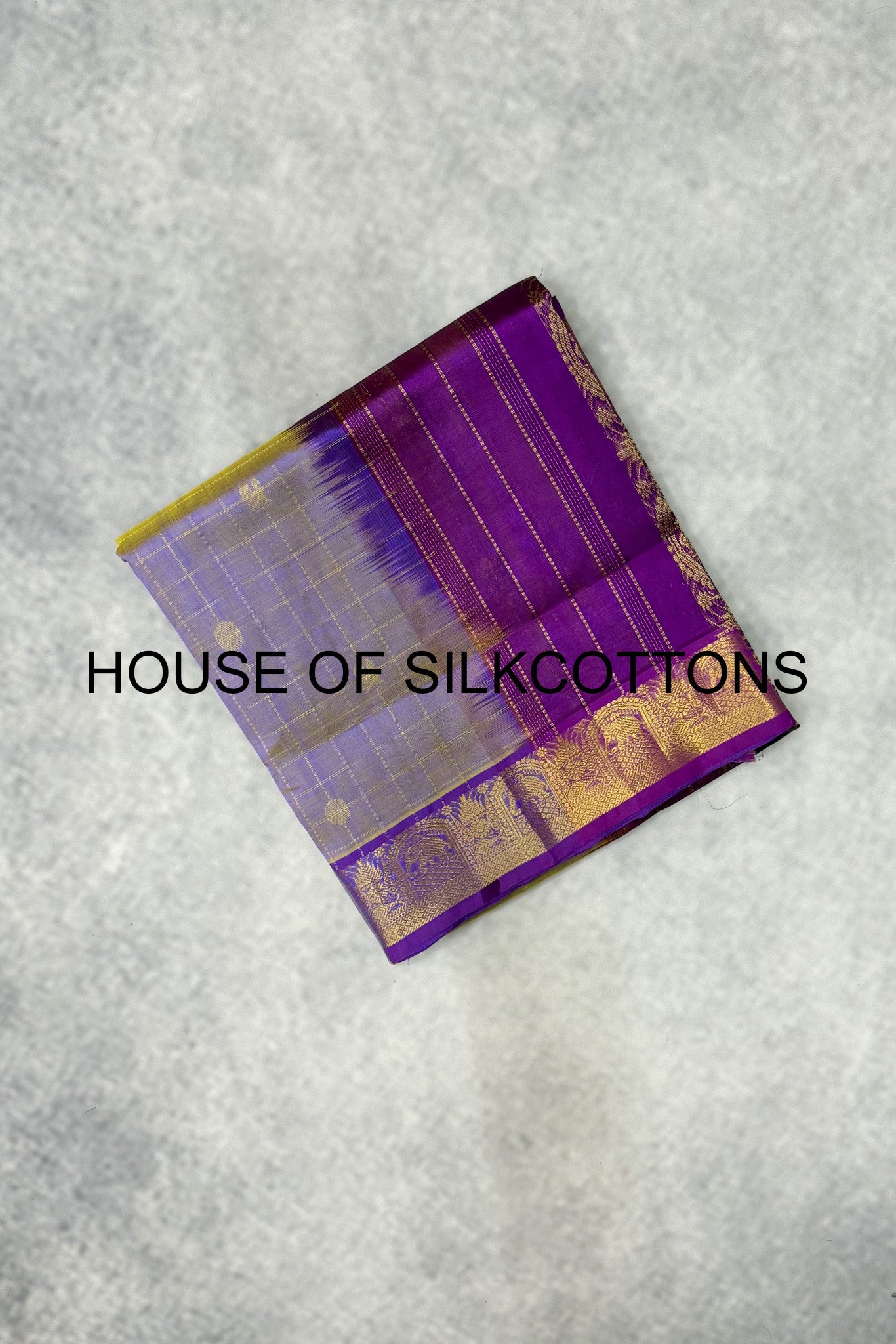 Zari Checks Silkcotton