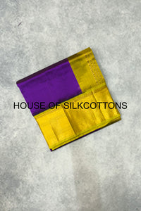 Contemporary Kanchi Border Korvai Silkcotton