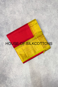 Contemporary Kanchi Border Korvai Silkcotton
