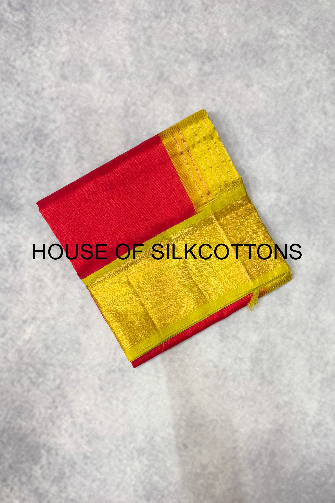 Contemporary Kanchi Border Korvai Silkcotton